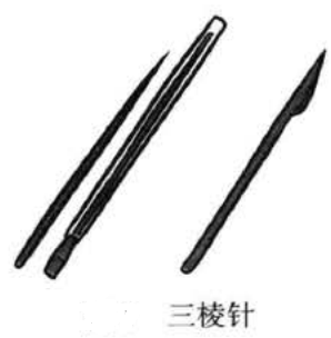 常用三棱针的结构