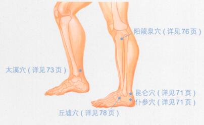 足跟痛按摩部位图解