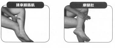 小腿肚抽筋按摩部位图解