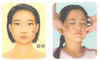 脸部细纹按摩部位图解
