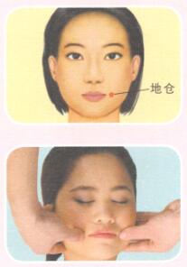 脸部细纹按摩部位图解