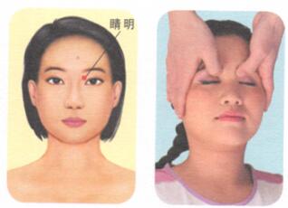眼袋按摩部位图解
