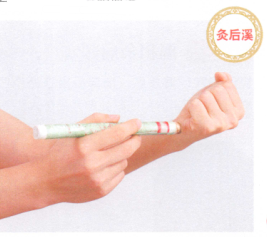 落枕艾灸哪个部位图解