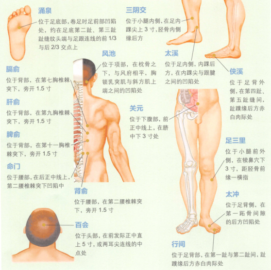 眩晕艾灸哪个部位图解