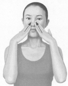 鼻炎按摩部位图解