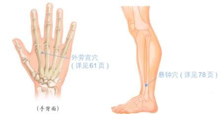 落枕按摩部位图解