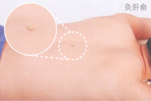 肝硬化艾灸哪个部位图解