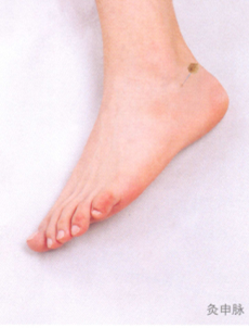 踝关节扭伤艾灸哪个部位图解