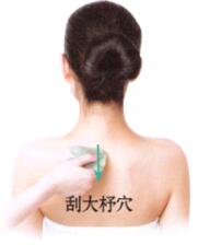 落枕刮痧部位图解