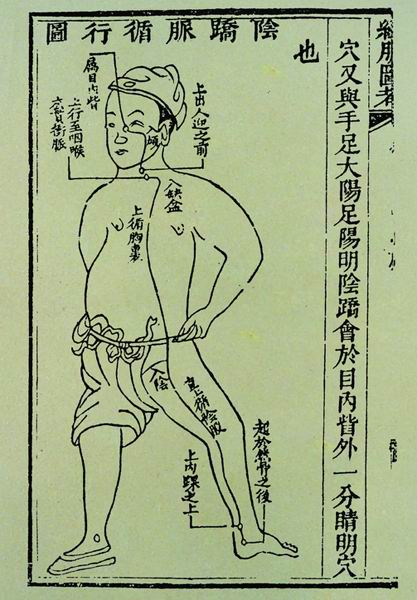 《经脉图考》奇经八脉图