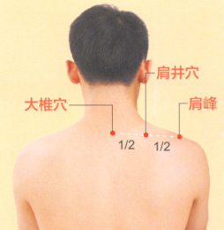 颈椎病艾灸哪个部位图解