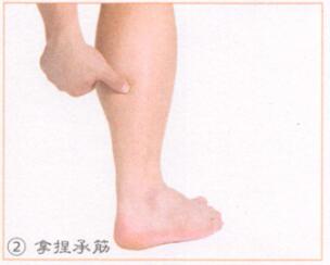 小腿抽筋按摩部位图解