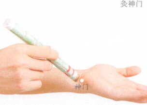 养心安神艾灸哪个部位图解