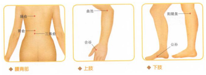 恶心-呕吐按摩部位图解