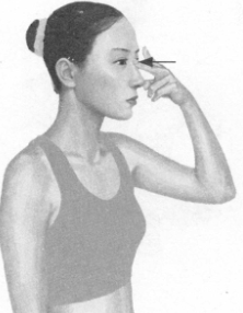 鼻炎按摩部位图解