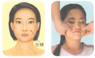 脸部细纹按摩部位图解
