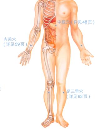 恶心-呕吐按摩部位图解