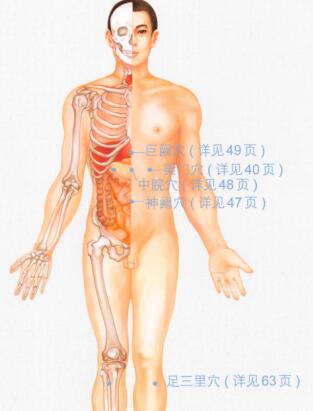 慢性胃炎按摩部位图解