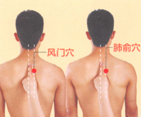 咳嗽艾灸哪个部位图解