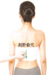 胆囊炎-胆石症刮痧部位图解