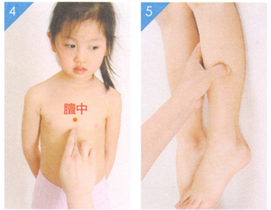 小儿肺炎按摩部位图解