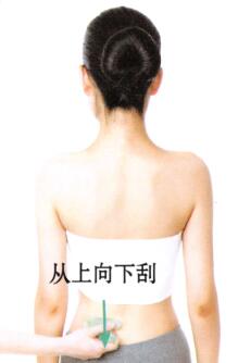 皮肤松弛刮痧部位图解