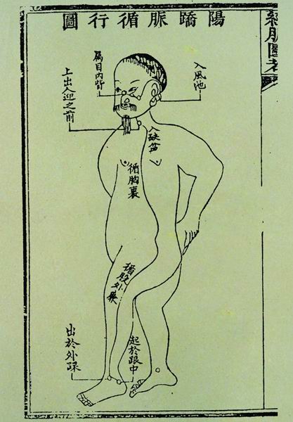 《经脉图考》奇经八脉图