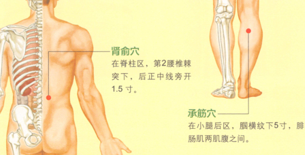 腰痛艾灸哪个部位图解