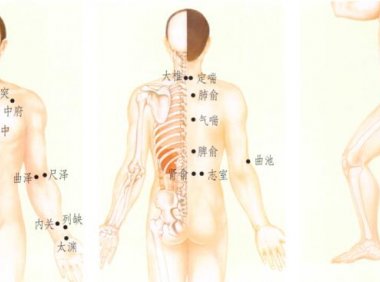 哮喘刮痧部位图解