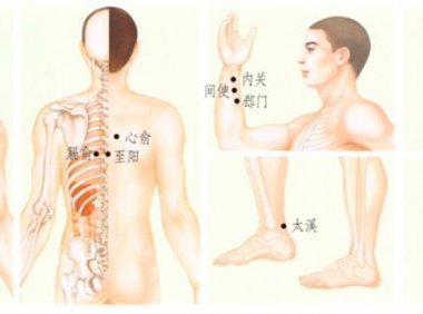 冠心病刮痧部位图解