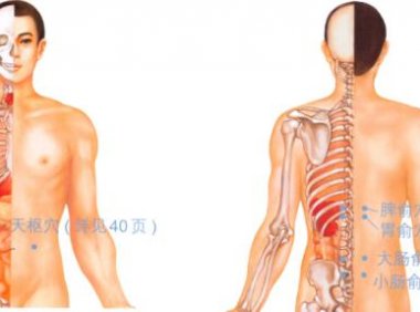 慢性肠炎按摩部位图解